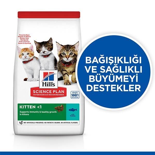 Hill's Science Plan Ton Balıklı Yavru Kedi Maması 1kg + 500gr HEDİYE!