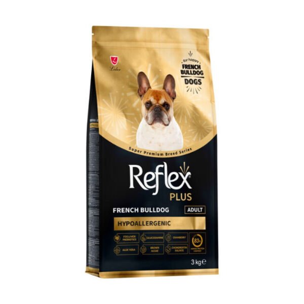Reflex Plus Hipoalerjenik French Bulldog Yetişkin Köpek Maması 3kg