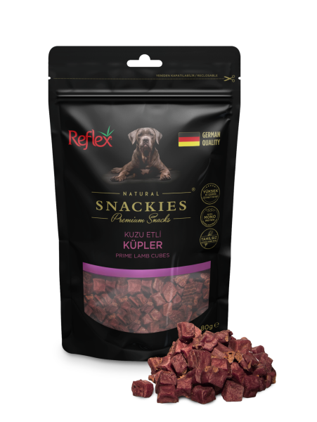 REFLEX SNACKİES KUZU ETLİ KÜPLER KÖPEK ÖDÜLÜ 80 GR