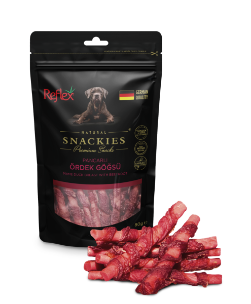Reflex Snackies Ördek Etli Pancarlı Çubuklar 80 gr