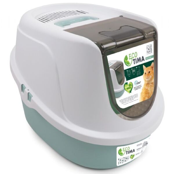 M-PETS ECO TİMA KEDİ TUVALETİ SEA GREEN