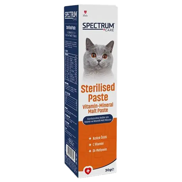 Spectrum Vitamin ve Mineralli Kısırlaştırılmış Kediler İçin Malt Macunu 30gr