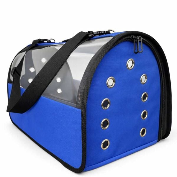 PETPRETTY ŞEFFAF ÇANTA BÜYÜK BOY MAVİ 30x30x49 CM