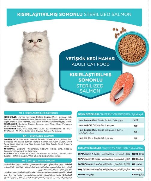 Katzoo Kısırlaştırılmış  Somunlu Yetişkin Kedi Maması 15kg