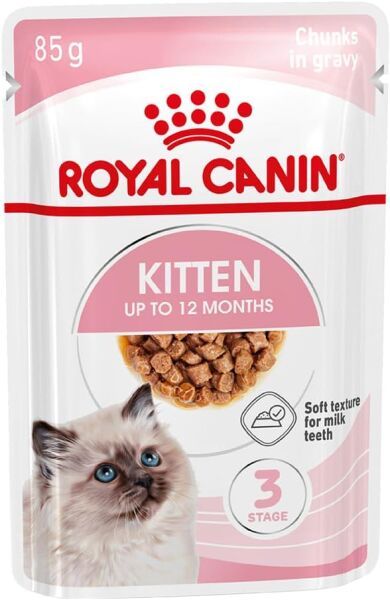 Royal Canin Kitten Yaş Kedi Maması, Yavru Kedi, 12 x 85 G